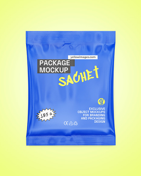 Matte Sachet Mockup