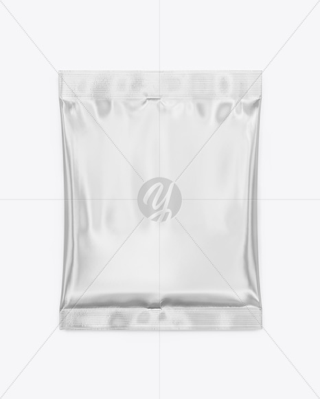 Matte Metallic Sachet Mockup