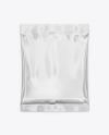 Matte Metallic Sachet Mockup