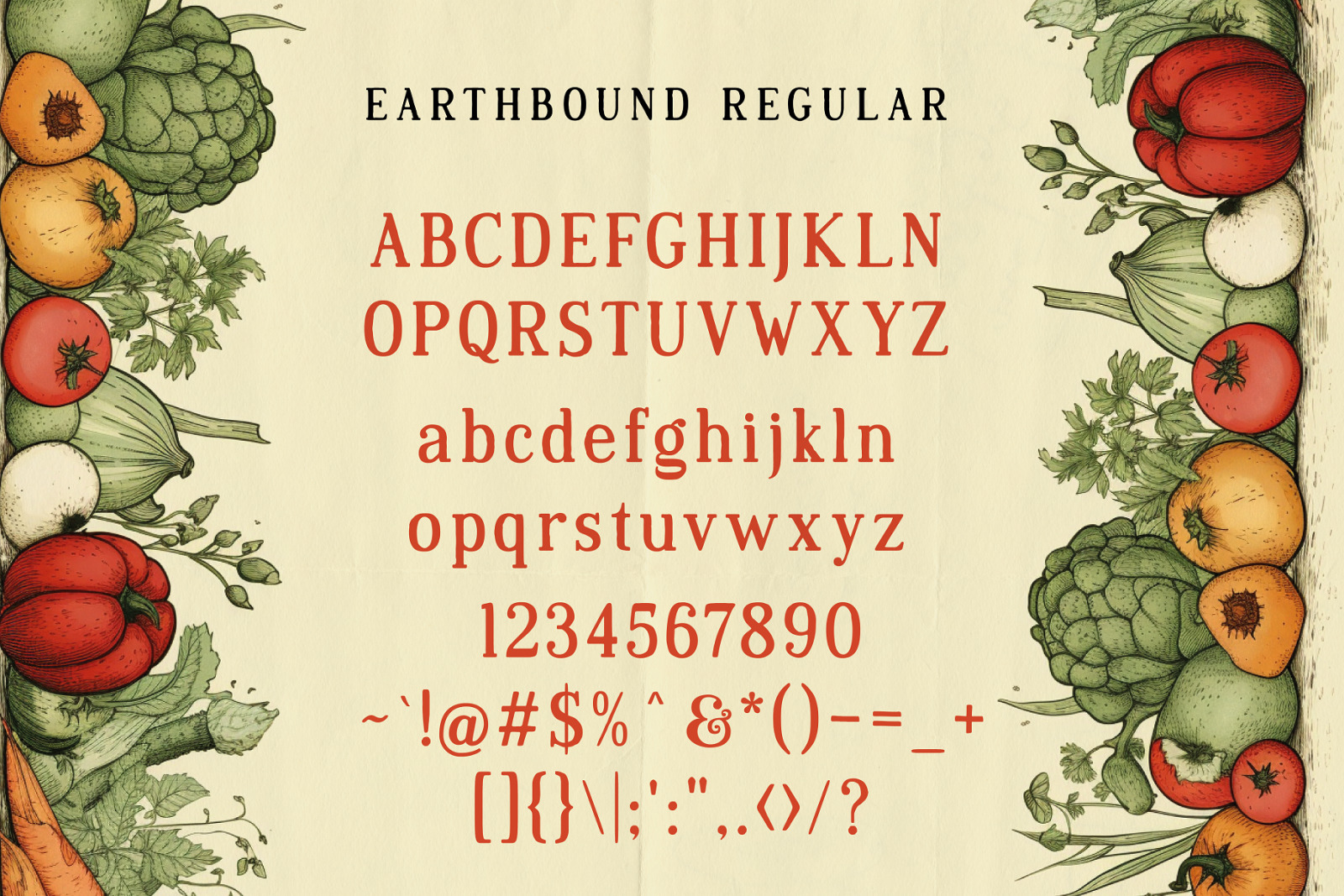 Earthbound - Organic Rustic Typeface Earthbound - Organic Rustic Typeface
