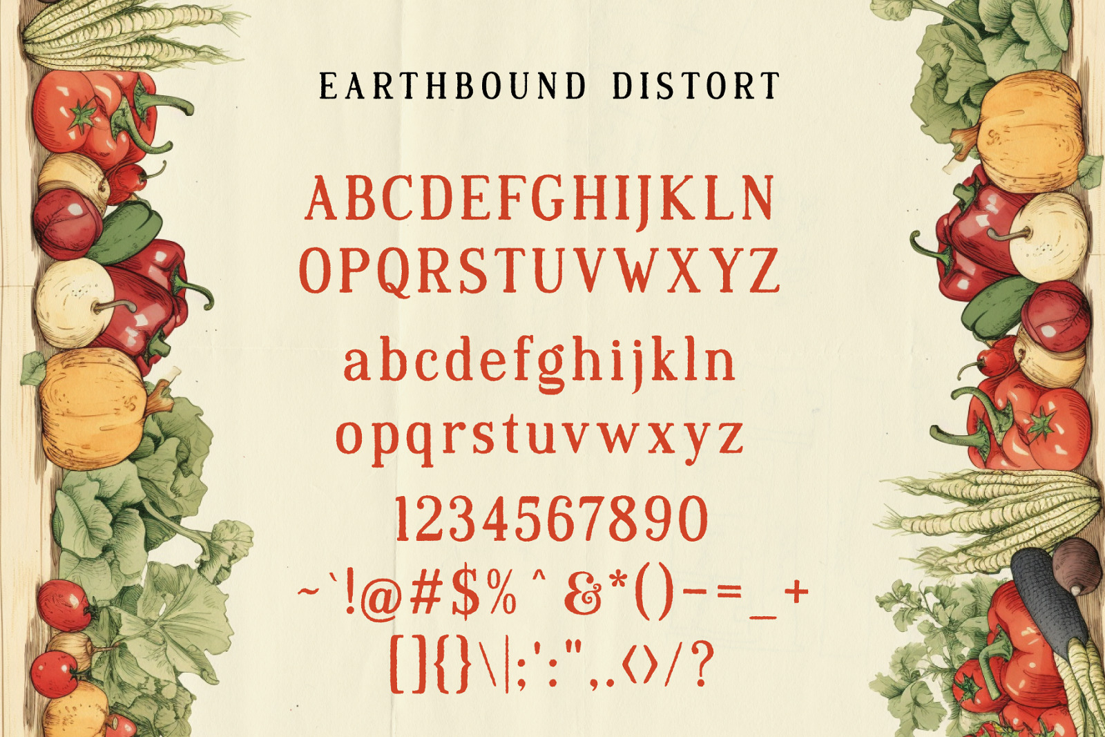 Earthbound - Organic Rustic Typeface