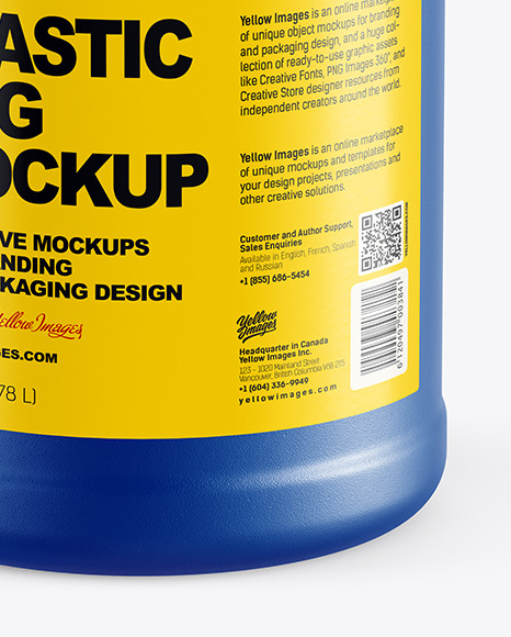 1 Gallon Plastic Jug Mockup