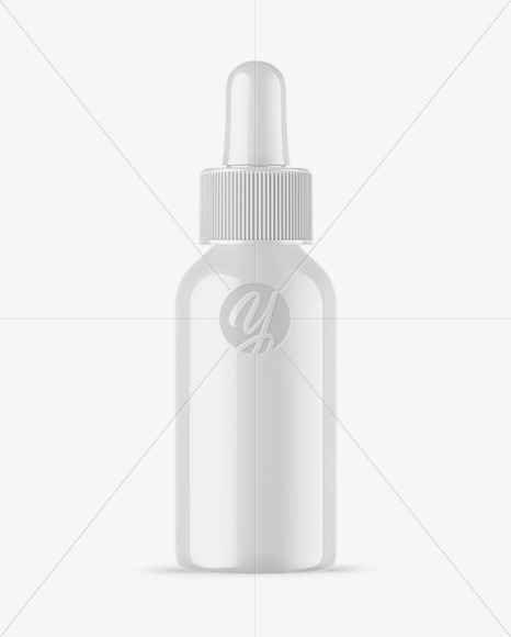 Glossy Dropper Bottle Mockup