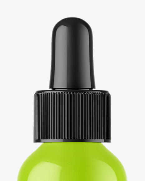 Glossy Dropper Bottle Mockup