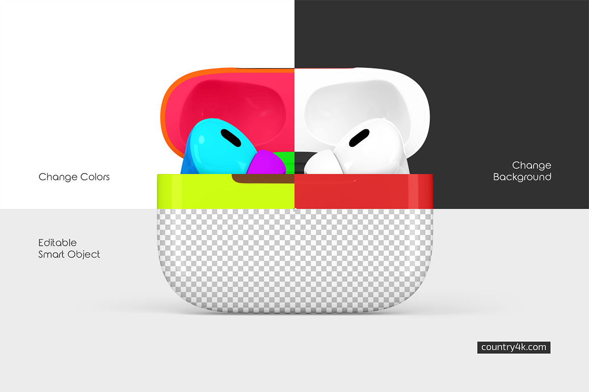 Airpods Pro Mockup Set Airpods Pro Mockup Set
