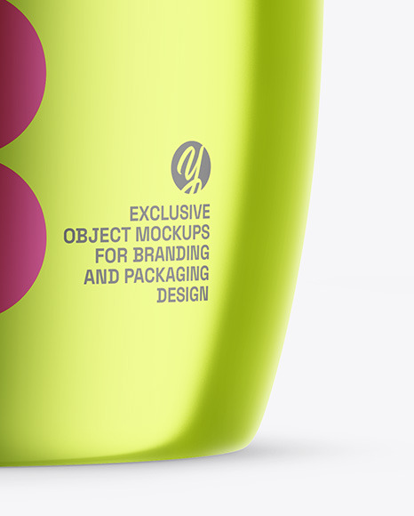 Metallic Cosmetic Jar Mockup Metallic Cosmetic Jar Mockup