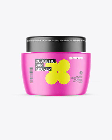 Matte Cosmetic Jar Mockup - Printful mockup