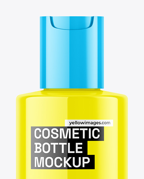 Glossy Cosmetic Bottle Mockup