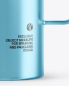 Metallic Cup With Lid Mockup