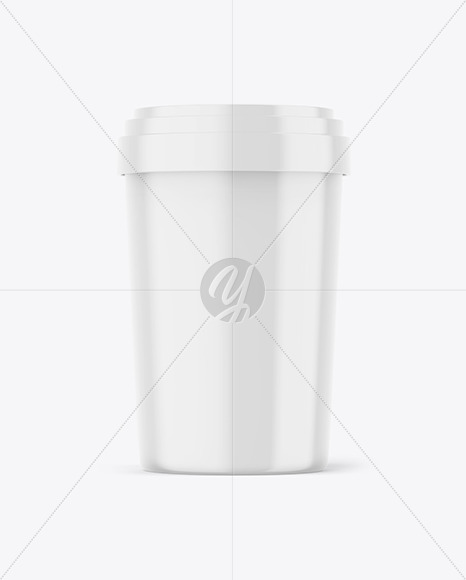 Glossy Ice Cream Cup Mockup