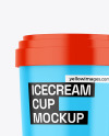 Glossy Ice Cream Cup Mockup