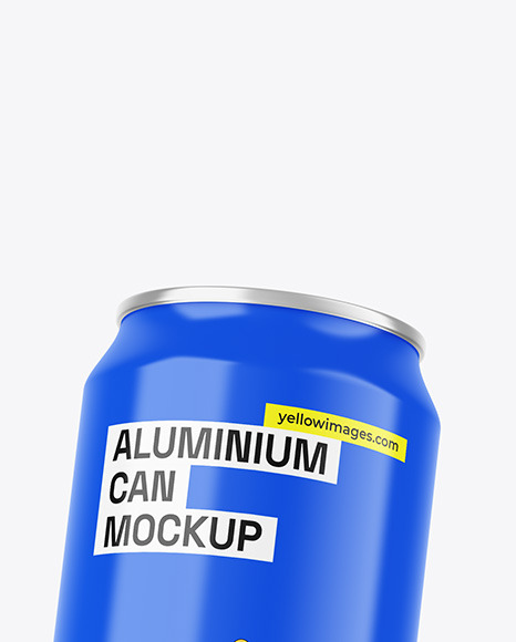 Can W/ Glossy Finish Mockup