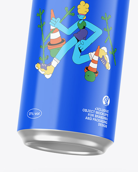 Can W/ Glossy Finish Mockup