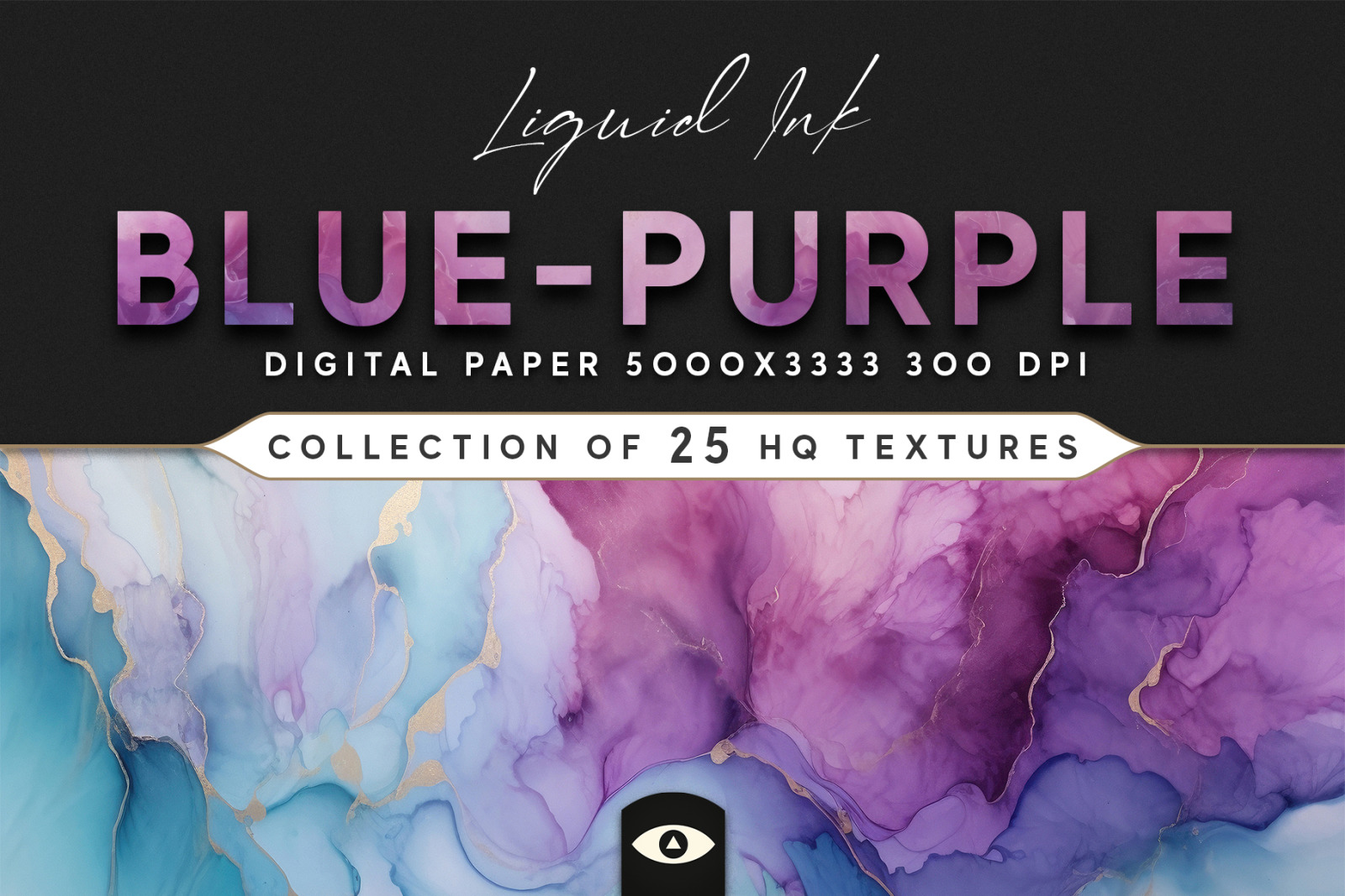 Liquid Ink Blue-Purple Texture Pack Liquid Ink Blue-Purple Texture Pack