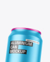 Matte Metallic Can Mockup