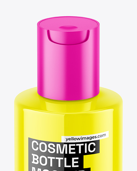 Glossy Cosmetic Bottle Mockup