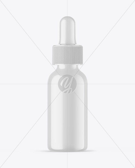 Glossy Dropper Bottle Mockup