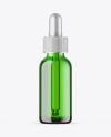 Green Glass Dropper Bottle Mockup