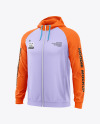 Men's Full-Zip Hoodie Mockup - Half Side View