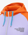 Men's Full-Zip Hoodie Mockup - Half Side View