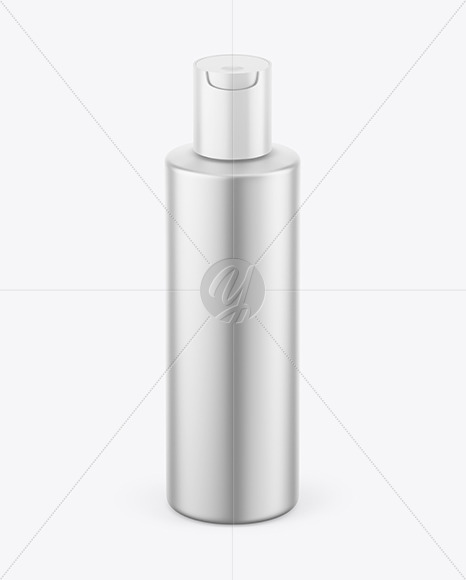 Matte Metallic Cosmetic Bottle Mockup