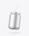 Matte Metallic Can Mockup