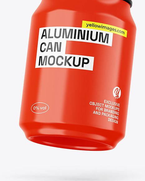 Glossy Can Mockup