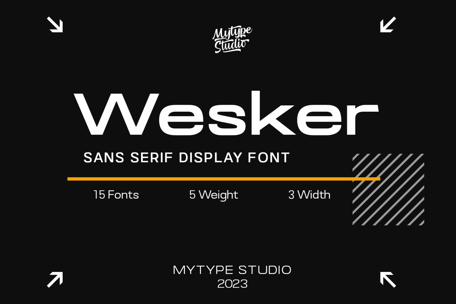 Wesker - Sans Serif Display Font