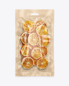 Kraft Package with Dried Orange Mockup