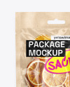 Kraft Package with Dried Orange Mockup