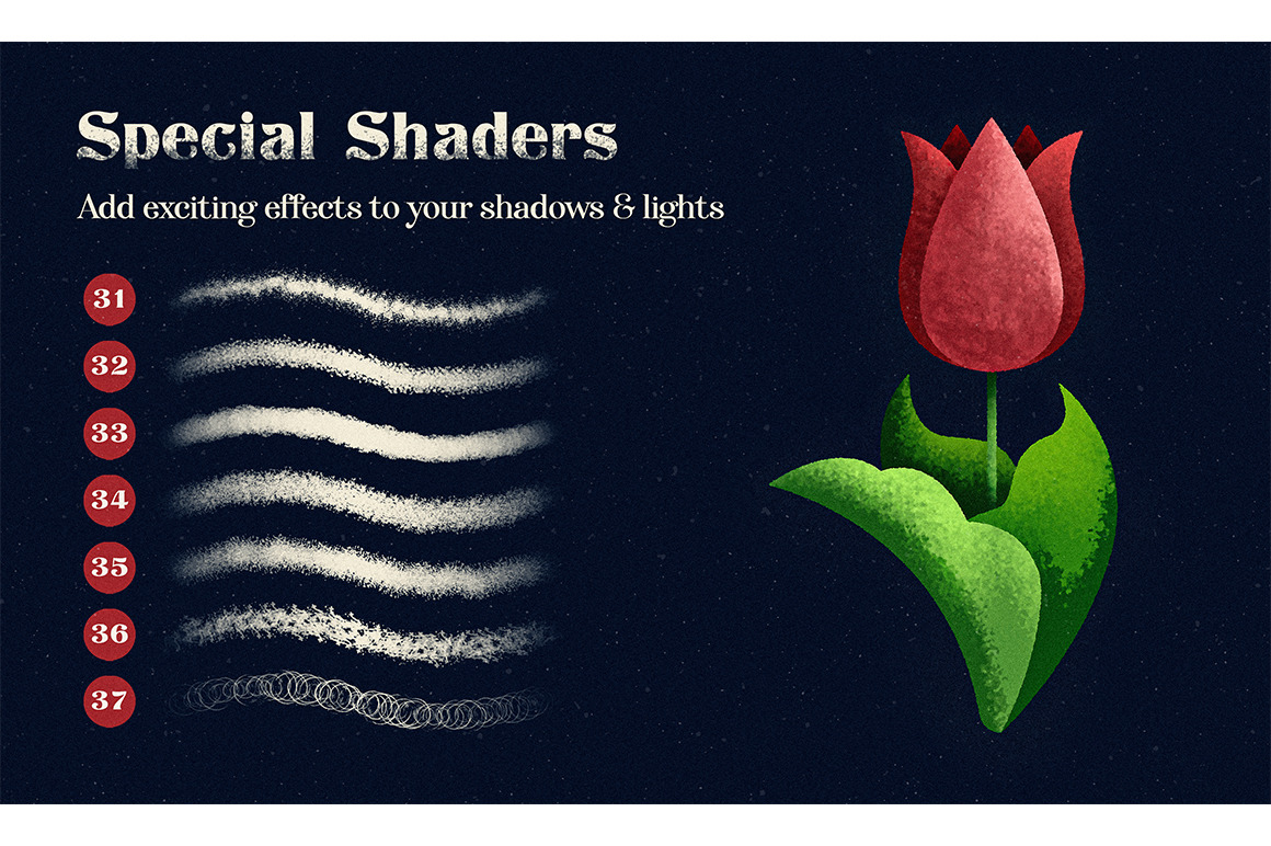 Texture Shade Brush Set Texture Shade Brush Set