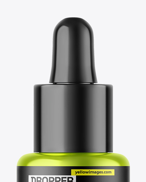 Metallic Dropper Bottle Mockup Metallic Dropper Bottle Mockup