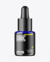 Blue Glass Dropper Bottle Mockup
