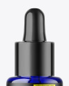Blue Glass Dropper Bottle Mockup