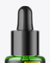 Green Glass Dropper Bottle Mockup