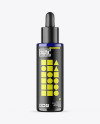 Blue Glass Dropper Bottle Mockup