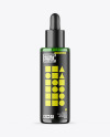 Green Glass Dropper Bottle Mockup