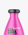 Matte Milk Bottle Mockup