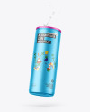 Matte Metallic Can Mockup Matte Metallic Can Mockup