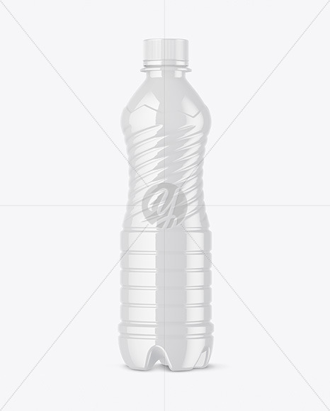 Glossy Plastic Bottle Mockup