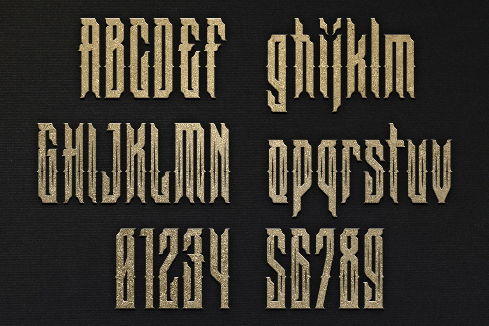 Blackletter Metal Typeface - Bindas