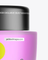 Frosted Glass Cosmetic Jar Mockup Frosted Glass Cosmetic Jar Mockup