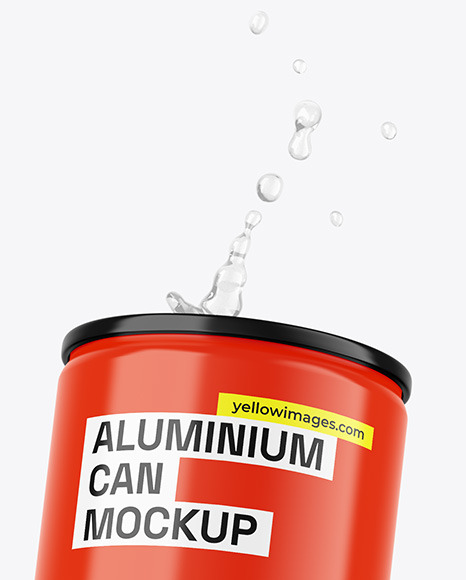 Glossy Can Mockup