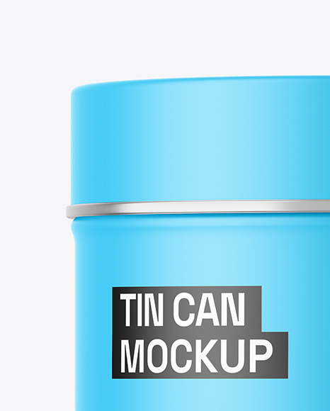 Matte Tin Can Mockup
