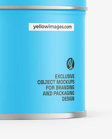 Matte Tin Can Mockup