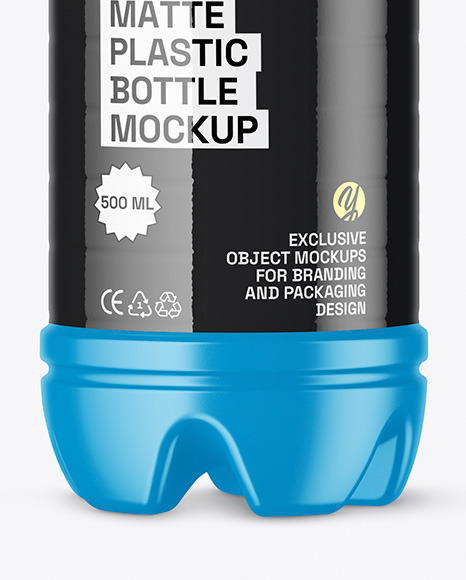 Matte Plastic Bottle Mockup