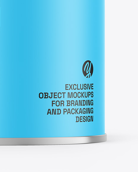 Matte Tin Can Mockup