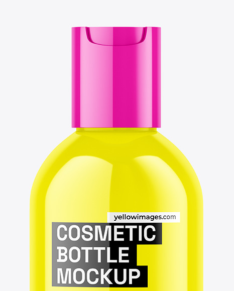 Glossy Cosmetic Bottle Mockup