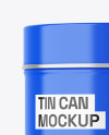 Glossy Tin Can Mockup