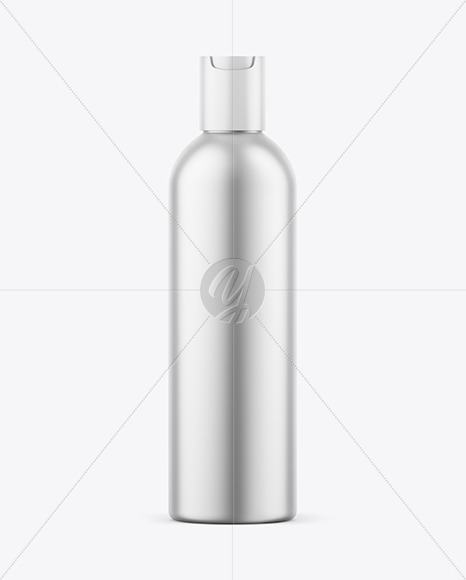 Matte Metallic Cosmetic Bottle Mockup